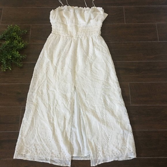 AFRM Indy pearl midi embroidered dress Large L - Picture 4 of 6